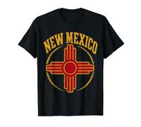 NEW Mexico Southwest Sun Emblem Heritage Vintage Artwork Value Graphic T-Shirt, Men, Black, S