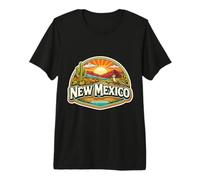 New Mexico Souvenir Vacation Memorabilia Badge State Visitor Premium T-Shirt