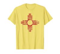 New Mexico t-shirt - Zia symbol distressed State Flag tshirt T-Shirt