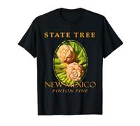 New Mexico Territory Tree Two-Needle Pinyon Pine Value Graphic T-Shirt, Men, Black, M