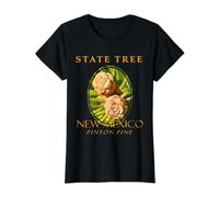 New Mexico Territory Tree Two-Needle Pinyon Pine Value Graphic T-Shirt, Women, Black, XL