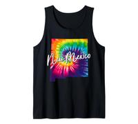 New Mexico Tie Dye State Map Pride Hippie Vintage Tank Top