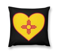 New Mexico Zia Sun Symbol Plush Pillowcases Soft Throw Pillow Covers Body Cushion Protective Case for Sofa Car Home Decor 22 "x22 "