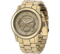 NEW MICHAEL KORS BRONZE S/STEEL OVERSIZE RUNWAY CHRONOGRAPH WATCH-MK8227