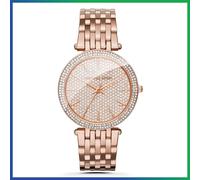 New MICHAEL KORS DARCI MK3439 Rose Gold Strap & Crystal Dial Womens Watch 39mm