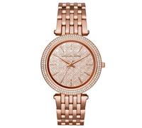 New MICHAEL KORS MK3399 Darci Rose Gold Strap Dial Crystal Womens Watch 39mm