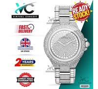 NEW MICHAEL KORS MK5869 WOMEN'S WATCH SILVER STRAP SILVER DIAL SILVER CASE