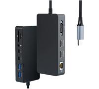 New Microsoft Surface Thunderbolt 4 Dock Triple Displays Dual HDMI+VGA with Power Adapter, 12 in 1 Surface Docking Station for Surface Pro 11/10/9/8/X/7+/7, Surface Laptop 7/6/5/4/3, Laptop Studio