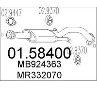 New Middle Silencer for MITSUBISHI:MONTERO ,PAJERO II,SHOGUN II,MONTERO II