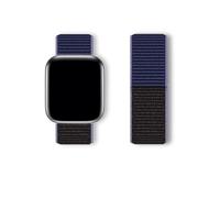 (New Midnight Blue, 44/45/46/49mm) For Apple Watch Strap Nylon Sport Loop Woven Band Series 7 6 5 4SE 38mm 40mm 42mm 44mm 45mm 46mm 49mm