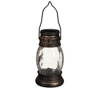 New Miners Lantern with Crackle Ball Perfect for adding ambience to your garden - Bronze