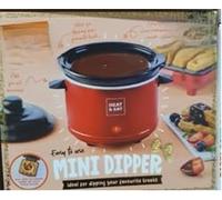 New Mini Dipper, Easy One Touch Heating, Removable Inner Pot for Simple Cleaning, Cool Touch Exterior for Safe Handling, Ideal for Cheese Dips Or Sauces, Perfect for Small Serving.