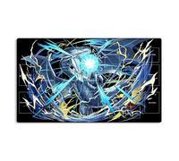 New Mlikemat Playmat Blue-Eyes White Dragon TCG CCG OCG Trading Card Game Mat with Zones + Free Bag (ZD039-009-A)
