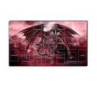 New Mlikemat Playmat Red Dragon Archfiend TCG CCG OCG Trading Card Game Mat Table Pad with Zones + Free Bag (YG001-197-A)