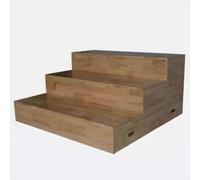 New Mobile Flip-folding Staircase For School Music Classrooms, Three-tiered Dance Platform Made Of PE Plastic(Solid Wood)