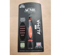 ACME 211.5 Alpha professional quality dog training whistle. High Pitch. Single Note. Weather-proof. With New Comfort Grip. Made and designed in the UK (Black on Day Glow Orange)