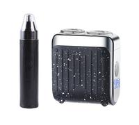 New Model Mini Dual-Head Electric Shaver, 2025 New Upgrade Portable Pocket Shaver USB Mini Beard Trimmer for Men, Washable Double Head Razor, Rechargeable Waterproof Compact Electric