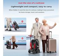 New Model of the Elderly Scooter Four-Wheel Battery Car Home Old Man Happy Disabled Folding Small Anti-Fall Electric Power Scooter 15A