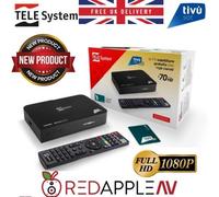 TELE System satellite decoder TS9019HEVC, Tivùsat Classic Smartcard included, DAZN certified, more than 70 free HD channels, Series A on DAZN1 and DAZN2, automatic channel update.