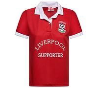 New Model UK | World Cup Football Liverpool Ladies Half Sleeve T-Shirt | Button Down Collar Style | Embroidered Logo | Size S to XXL | Red M