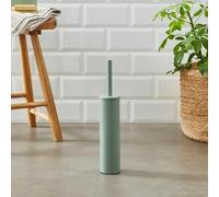 New Modern Slim Silicone Toilet Brush Featuring Elongated Handle, Space-Saving Compact Design, and Effective Cleaning Bristles Batroom Decor-M75 (Sage)