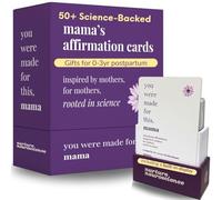 New Mom Affirmation Cards | 55 Science-Backed Daily Affirmations for Postpartum Support | postpartum gifts for new mothers / new mom or self care gifts | baby shower present for mom | Created by a