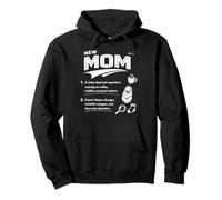 New Mom Definition Motherhood Coffee Baby First Time mother Pullover Hoodie