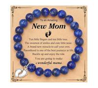 New Mom For Women 1st Time Mothers Day Mom Mommy To Be Bracelet Bridal Drop Earrings (B-A, A)