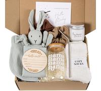 New Mom Gifts & Baby Shower Gifts for Girls, 7-Piece New Mom Gift Basket After Birth, Pregnancy Gifts for First-Time Moms, Expecting Mom - New Mom Care Package After Baby, Postpartum Gifts for Mom
