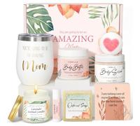 New Mom Gifts for Women, Pregnancy Gifts for Expecting Mom, Mom to Be Gift Postpartum Essentials New Mama Must Haves with New Mom Affirmation Cards Candle for Self Care After Birth Mothers Day (Pink)