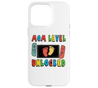 New Mom Level Unlocked Gamer Mom Pregnancy Announcement Case for iPhone 15 Pro Max