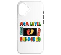 New Mom Level Unlocked Gamer Mom Pregnancy Announcement Case for iPhone 16