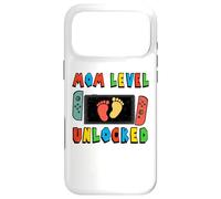 New Mom Level Unlocked Gamer Mom Pregnancy Announcement Case for iPhone 17 Pro Max