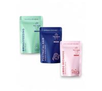 New Moms Wellness Bundle - Breastfeeding, Hair & Hormone Support - 3-in-1 Supplements with Fenugreek, Kelp, Zinc, B12, Ginseng & Magnesium - Energy, Recovery & Vitality for Postnatal Recovery
