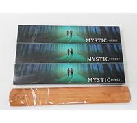 New Moon Aromas Mystic Forest Incense Sticks 3 Pack with Wooden Holder - Earthy Natural Fragrance for Relaxation, Meditation, Yoga, Aromatherapy
