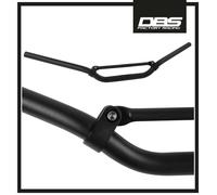 NEW MOTOCROSS 7/8" 22mm MX HANDLE BARS 6061 T6 ALUMINIUM MEDIUM BRACED BAR BLACK