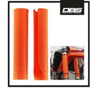 NEW MOTOCROSS ENDURO UPPER SUSPENSION FORK COVER GUARDS PROTECTORS - ORANGE