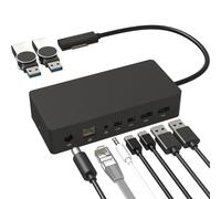 New Ms Surface Docking Station with 90W Power Supply, Double mini DP, 4*USB3.0, Gigabit Ethernet，3.5mm Audio,Compatible with Surface Pro Series, Laptop Series, Laptop go, Surface Book2/1, Surface Go