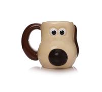 Half Moon Bay | Wallace & Gromit | Gromit Shaped Mug | 3D Ceramic Coffee & Tea Cup | Large 500ml Capacity | Official Aardman Merchandise | Novelty Collectible Everyday Gift