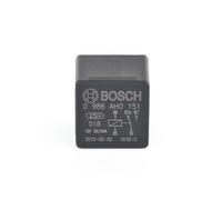Bosch 0986AH0151 Mini Relay 12V 20A, IP5K4, Operating Temperature from -40 Degree to 100 Degree C, 5 Pin Relay