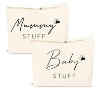 New Mum Gifts Baby Shower Gifts to Be Gifts Cosmetic Bags Canvas Pouch, Mummy to Be Gifts Flip Coin Decision Baby Shower Gifts for Mum to Be New Born