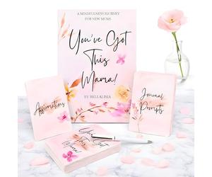 New Mum Gifts - Mum to Be First Time Mum Gifts, Mindfulness Journal Affirmations Cards & Pen Baby Shower Gifts for Mummy, Perfect Pregnancy Gifts for Mum Expecting, Self Care Present For Any Mother