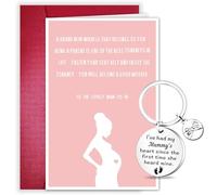 New Mum Gifts Set, Mum To Be Gifts Pregnancy Gifts for Mum Expecting, Mum Keyring Card From Daughter Son Mummy To Be Gifts for New Mums Baby Shower Gifts Baby Announcement First Time Mum Gift Present