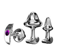 New Mushroom Anal Plug 33/48/58mm Metal Butt Plug Sphincter Training Anal Dilator Prostate Massager Sex Toys