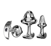 New Mushroom Anal Plug 33/48/58mm Metal Butt Plug Sphincter Training Anal Dilator Prostate Massager Sex Toys
