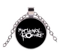 New My Chemical Romance Chain Necklace 3D Printed Glass Dome Pendant Necklace Women Men Hip Hop