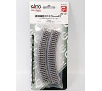New N gauge Kato 20-172 Compact Unitrack R183-45 curved track (4 pcs) - UK Stock