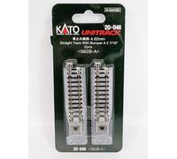 New N gauge KATO Unitrack 20-046 62mm Straight Track W/Bumper A (2 Pcs.) - UK