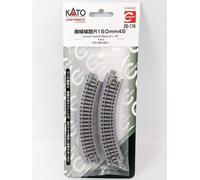 New N gauge KATO Unitrack Compact 20-174 R150-45 Curved Track 4pcs - UK stock