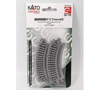 New N gauge Kato Unitrack Compact 20-176 R117-45 Curved Track (4pc) - UK Stock